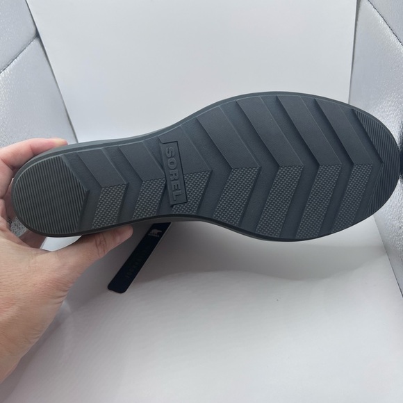 NWT Sorel Evie II wedge boots, gray/pink size 9 - Picture 5 of 12